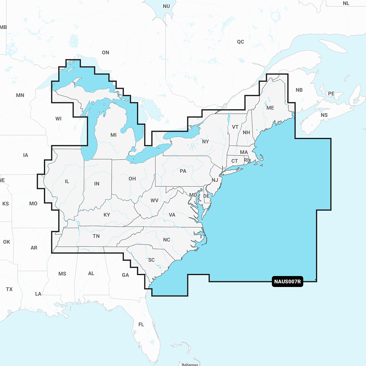 Navionics+ Cartography Chart Card