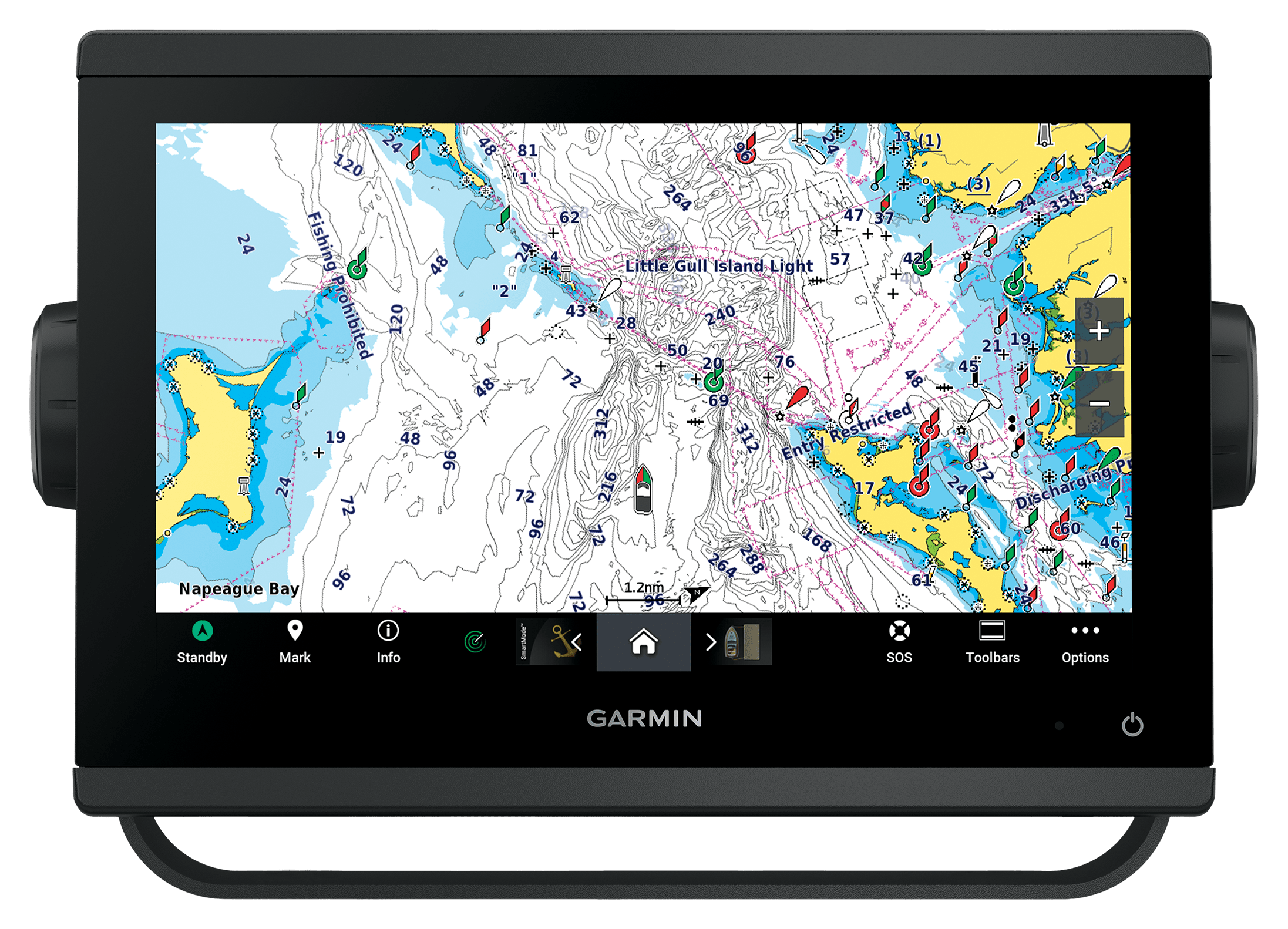 Garmin GPSMAP Touch-Screen Fish Finder/Chartplotter Combo