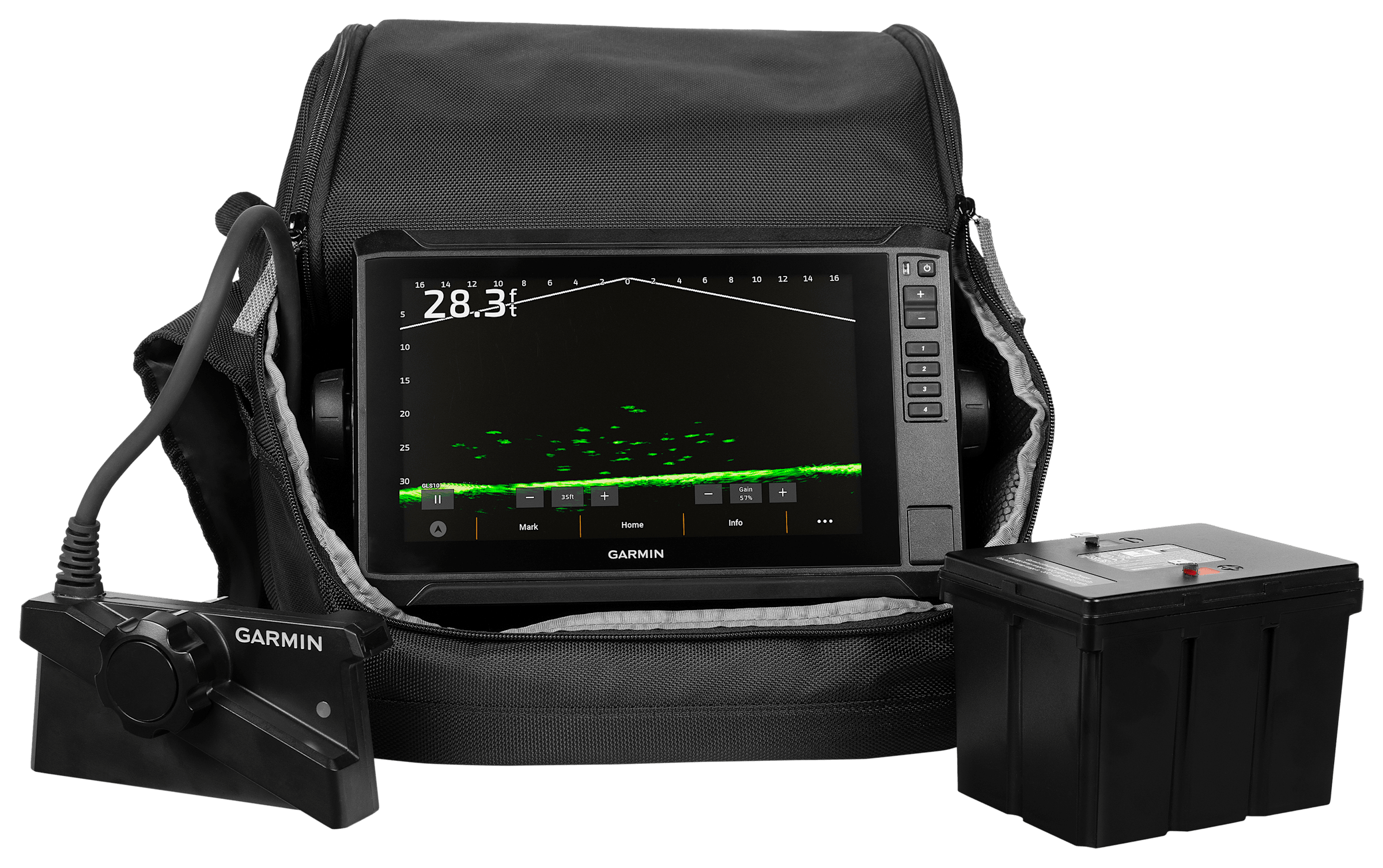 Garmin ECHOMAP UHD2 LiveScope Plus Ice-Fishing Bundle LI