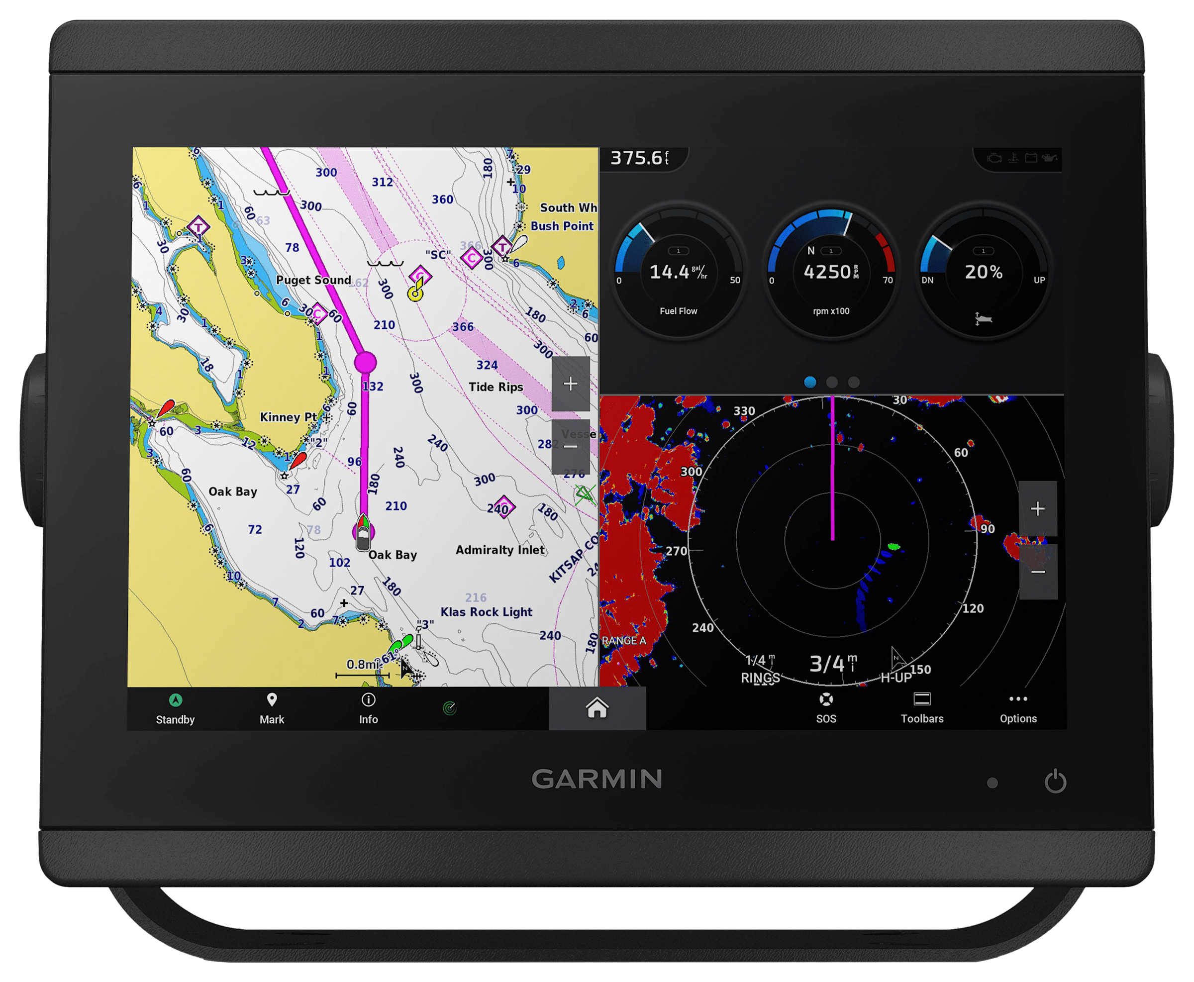 Garmin GPSMAP 8610 10" Chartplotter with Garmin Navionics+ Mapping