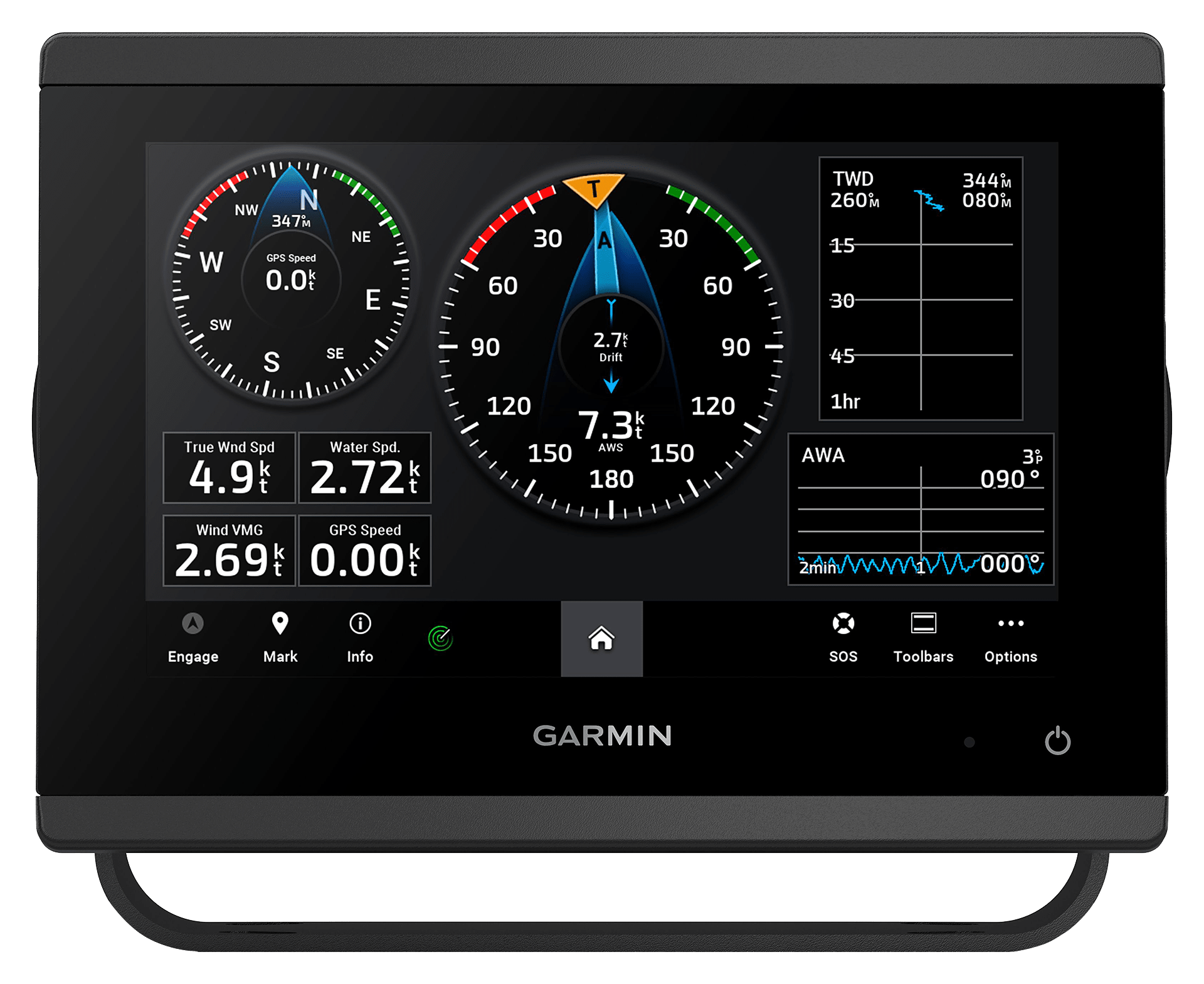 Garmin GPSMAP 743 7" Chartplotter with Garmin Navionics+ Mapping