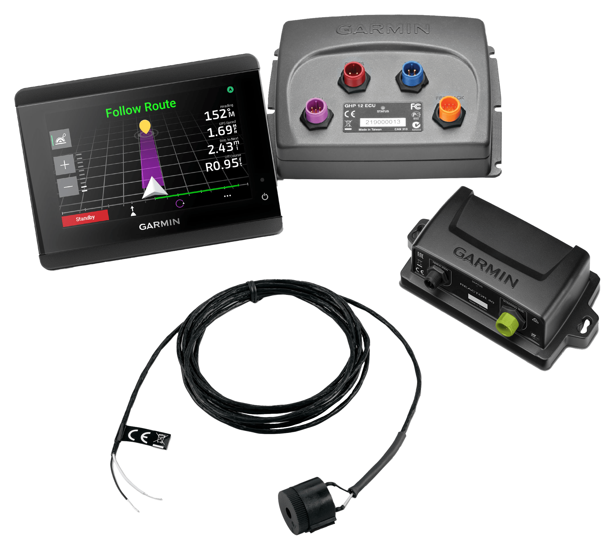 Garmin Reactor 40 Mechanical Retrofit Corepack with GHC 50 Autopilot