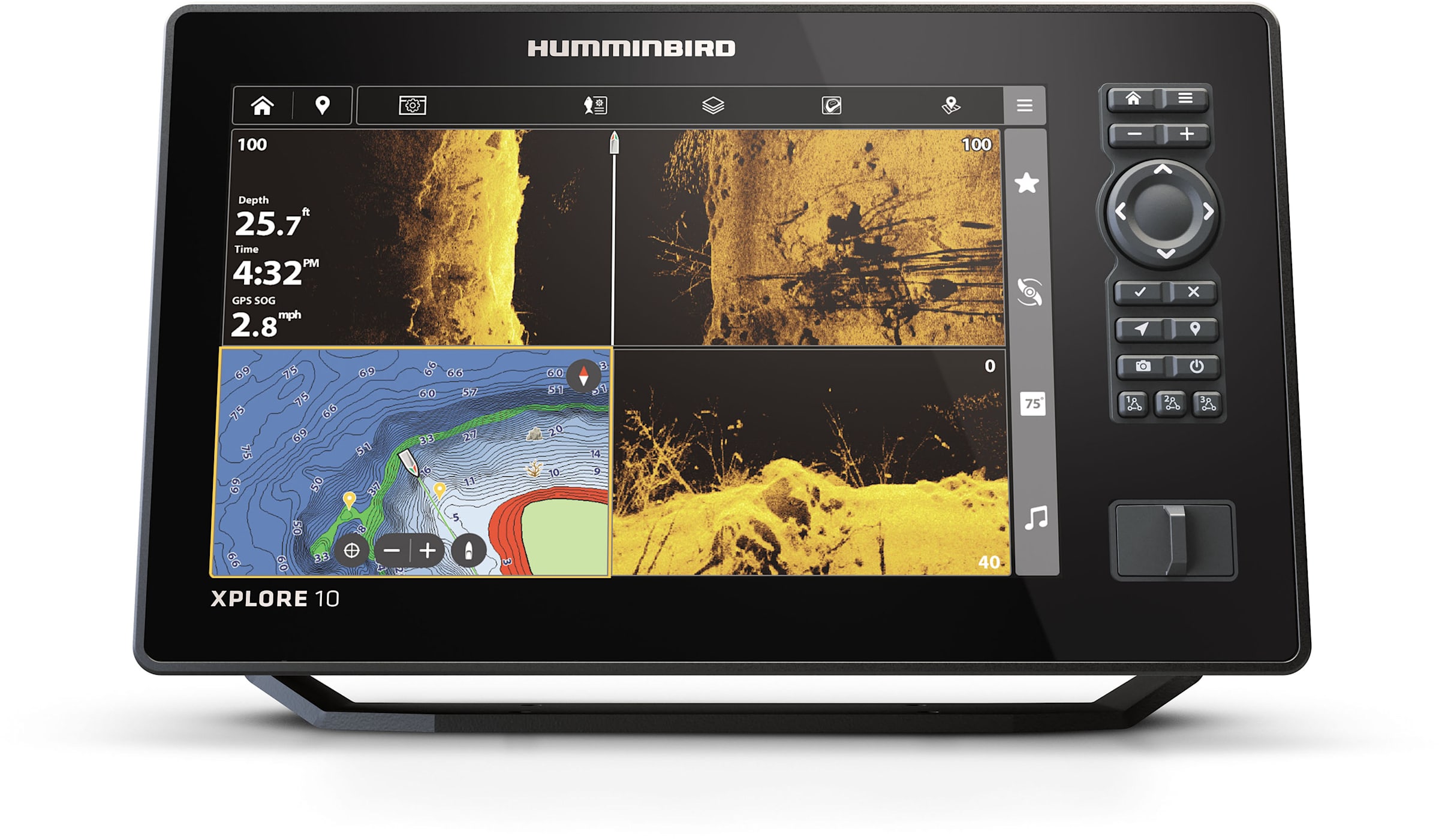 Humminbird XPLORE 10 CMSI+ CHIRP MEGA SI Fish Finder/Chartplotter