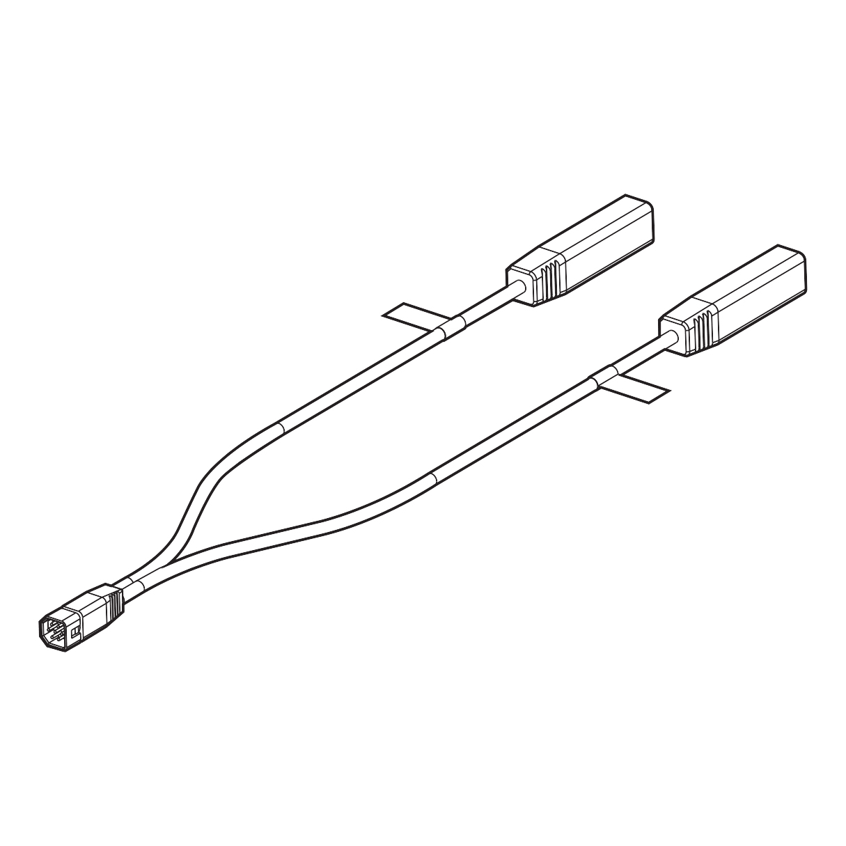 Humminbird 9-Pin Side Imaging Dual-Beam Splitter Cable